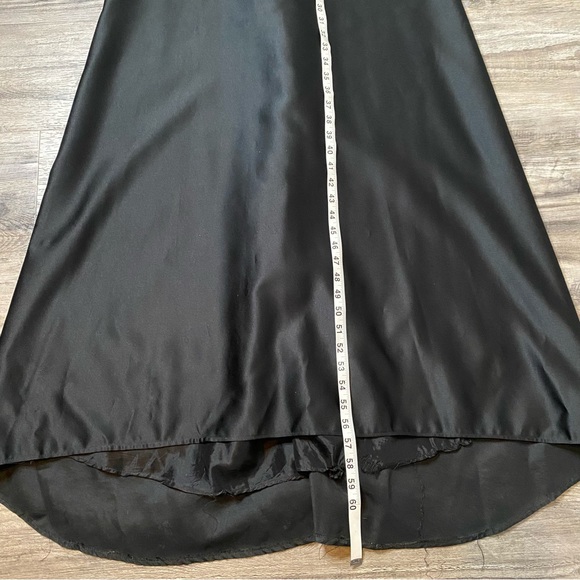 Y2K Anne Stanley Black Beaded Halter Evening Gown 10 Formal Long Maxi Dress Prom - Picture 9 of 9